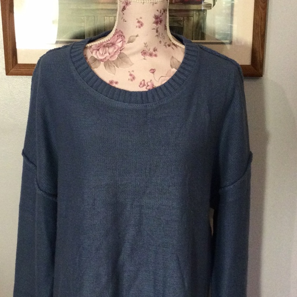 Merokeety Blue Sweater - Picture 4 of 11